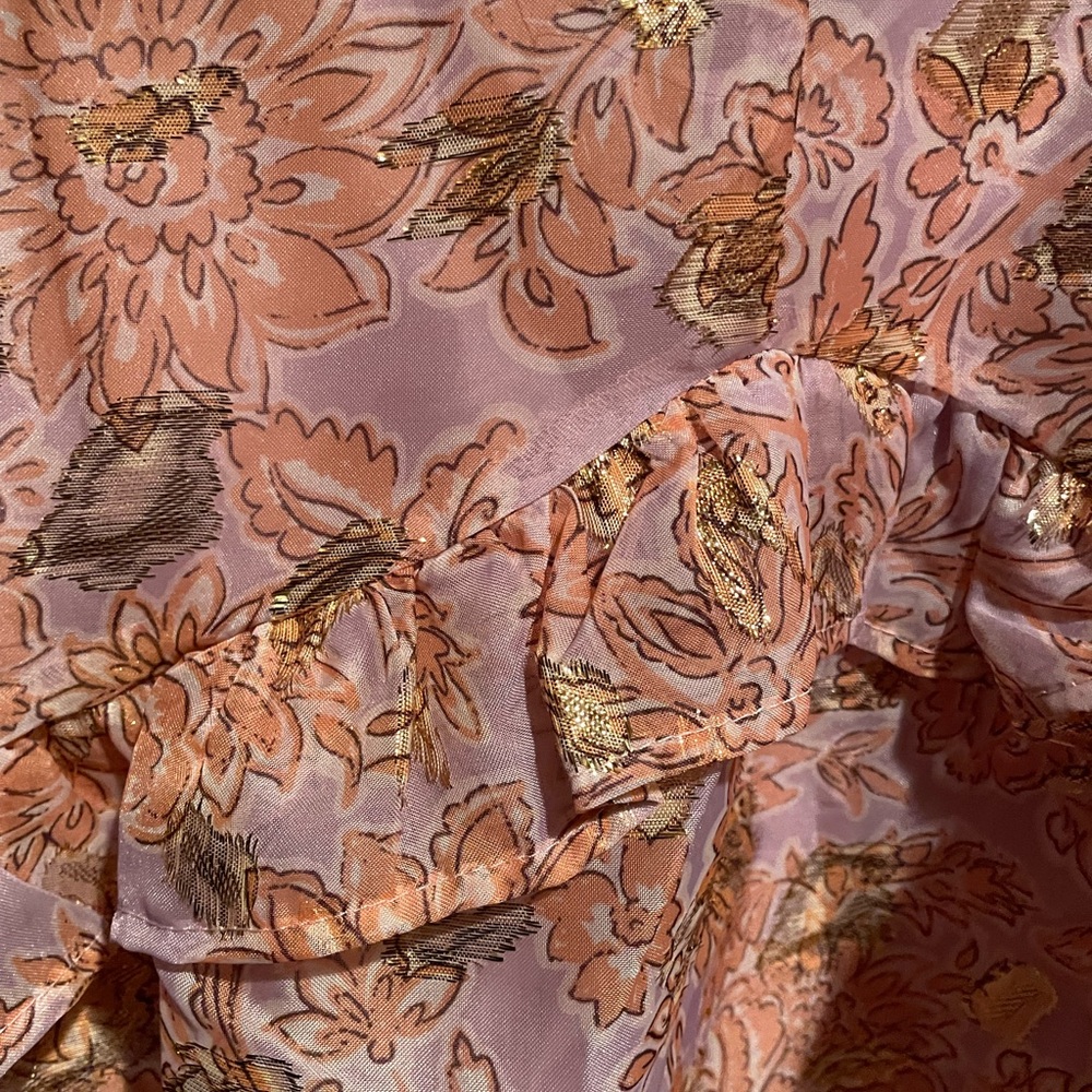 Clipped Jacquard Ruffle Mini Dress - Picture 5 of 9